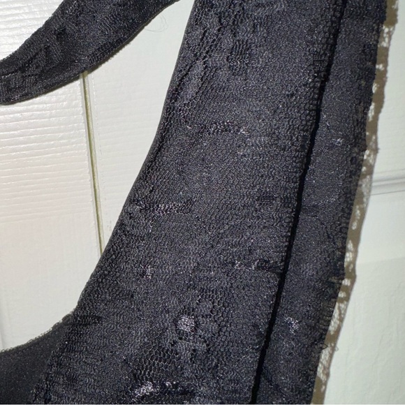 Rare London Multicolored High Low dress Plunge Neckline. Strap back Size 10VGUC - Picture 3 of 16